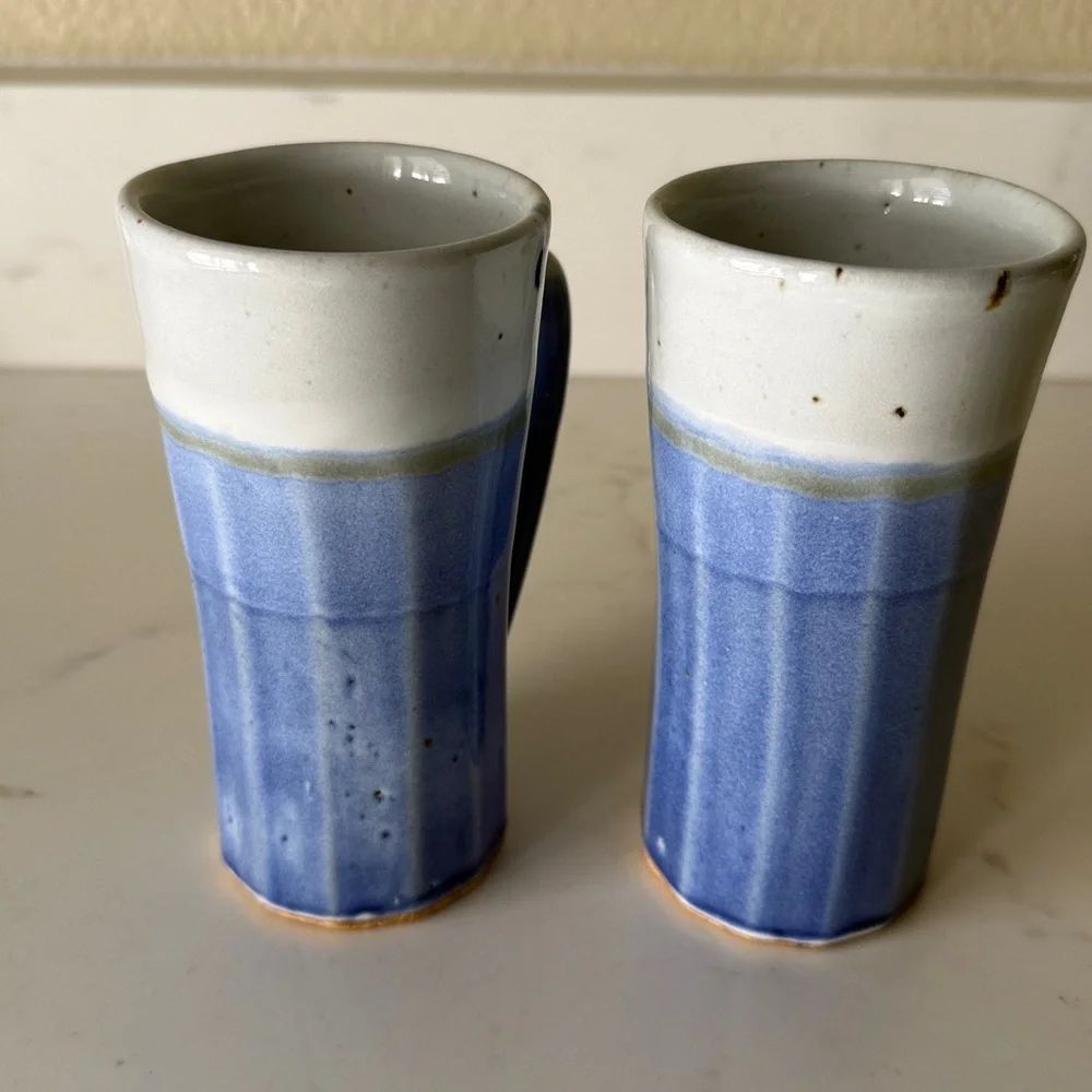 Vintage Chappelle Pottery Mugs Set of 2 Signed - Picture 8 of 13